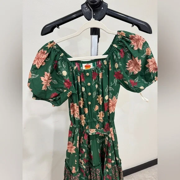 Farm Rio: NWT: Green Pineapple Garden Organic Cotton Maxi Dress Maxi